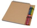 Блокнот А5 «Doodle» с восковыми мелками