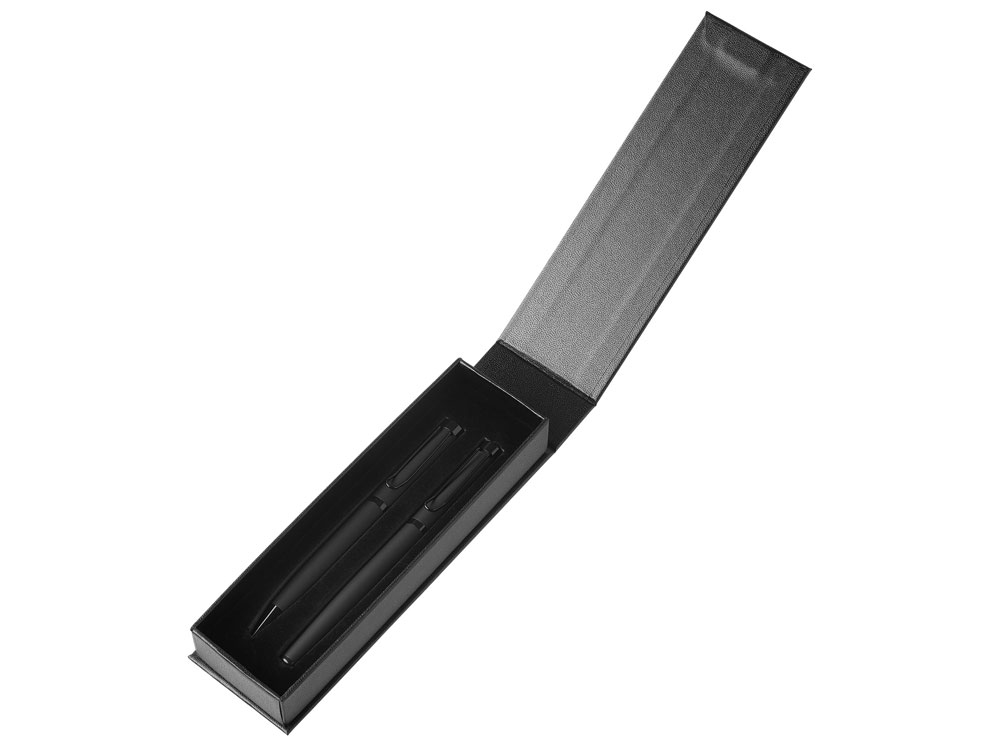 Подарочный набор из 2-х ручек «Black Lama» soft-touch